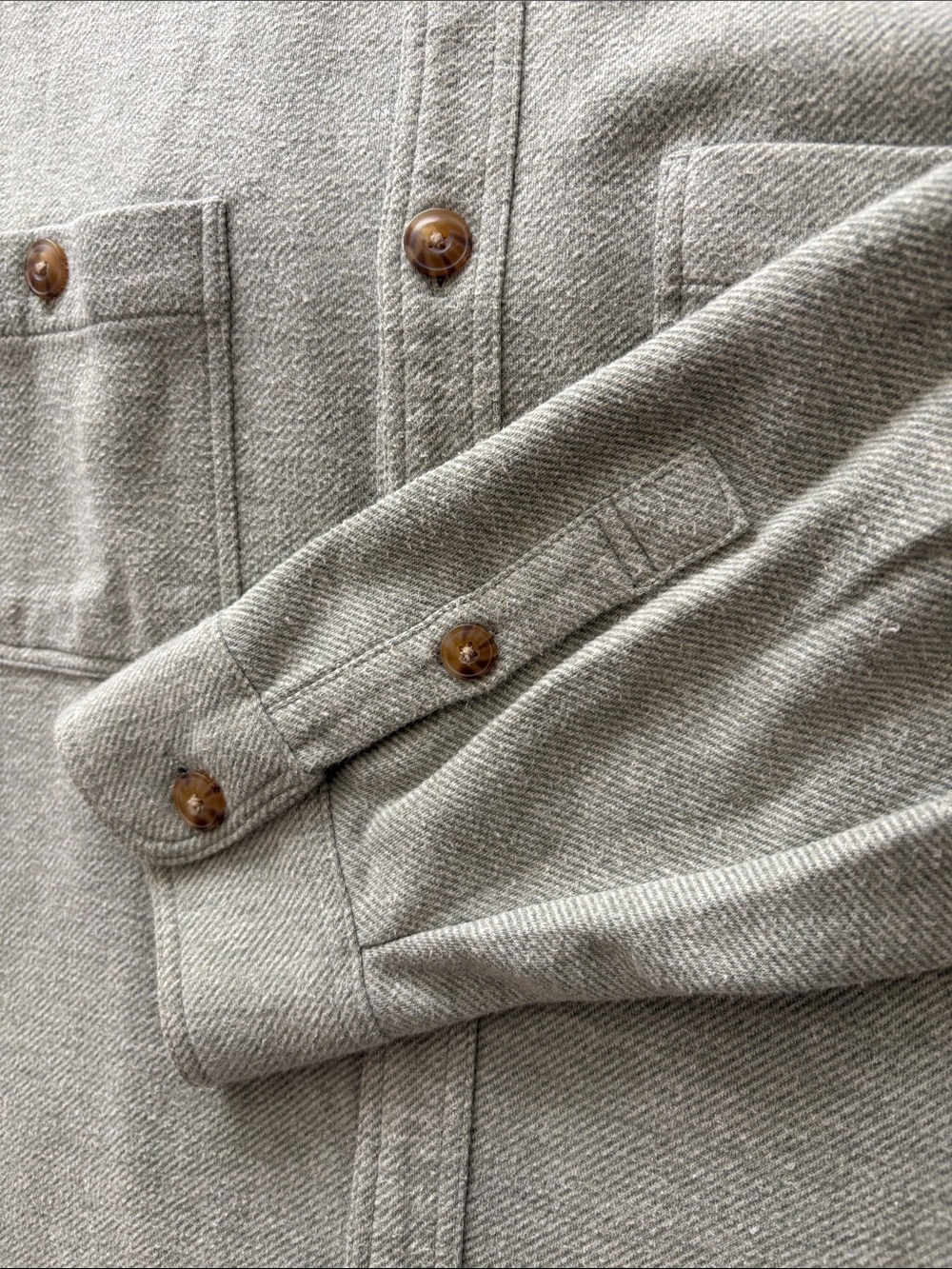 Marine Layer Pacifica Stretch Twill Overshirt - vetiver / sage - larger - Picture 7 of 10